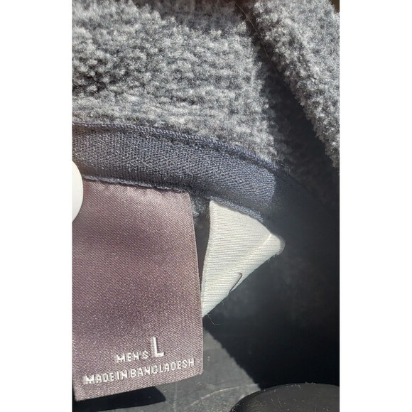 Eddie Bauer 1/4 Zip Pullover Sweater Fleece Gray Heathered Mens Size Large - Picture 6 of 16